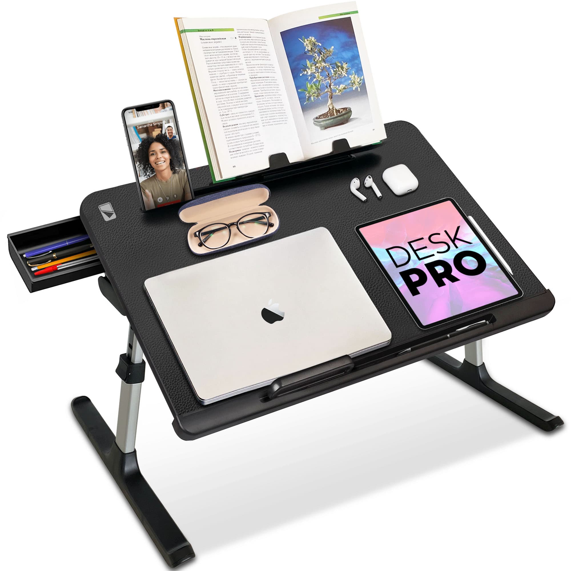 Lap Portable Desk Home XL-Large Oversized 24 inches Wide Table Tray